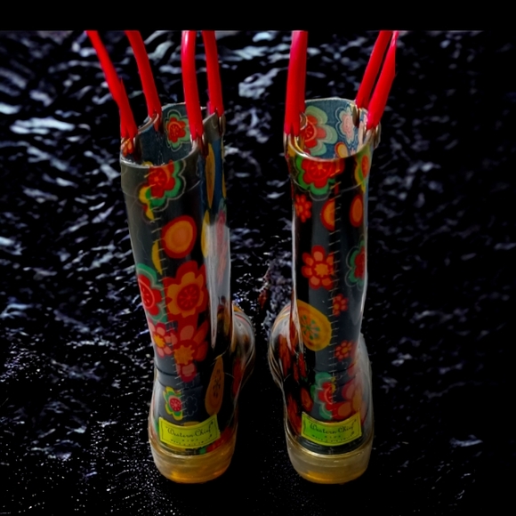 Girl's Western Chief Big Bloom Rain Boots - Picture 4 of 7